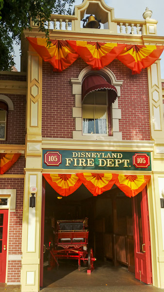 Disneyland Fire department building where Walt's office was located